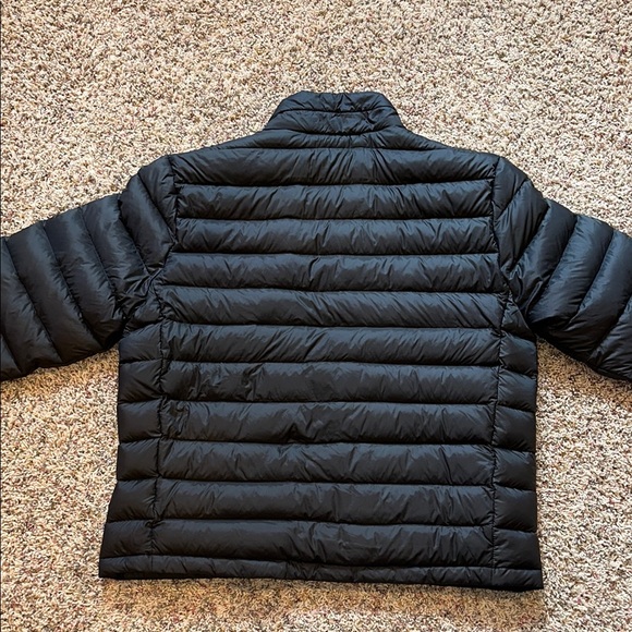 Lands' End Puffer Men’s Black 600 Down Rating Puffer Jacket Size L *LIKE NEW* - Picture 7 of 10